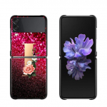Punane Retro Letter A-Z telefoni&uuml;mbris Samsung Galaxy Z Flip3 5g tagaarvuti &uuml;mbris Samsung Z Flip Capa Black Shell Hard Fundas jaoks For Samsung Z Flip