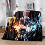 My Hero Academia Anime multifilmi pehme pl&uuml;&uuml;sist tekk, flanelltekk elutuppa magamistoa voodi diivani piknikukate 3D 75x90cm