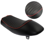 Mootorratta universaalne Vintage Cafe Racer Seat Retro sadul, must ja punane Honda CB CG 125 jaoks Yamaha jaoks black