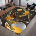 Moodne luksuslik v&auml;rviline sulgede vaipkate elutoa libisemiskindlad vaibad kohvilaua jaoks, esikusse, p&otilde;randamati sisekujundus 120cm x 160cm