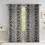 Loomade leopardimustrilised kardinad Metsloomad Pimendavad aken Kardinad kardinad Magamistuba K&ouml;&ouml;k Kodusisustus K&otilde;rge varjutus (70&ndash;90 %) W53.5 X H114cm X 2
