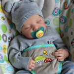 19-tolline Levi Reborn Baby Realistlik riidest keha Elus Eluline Bebe Vasts&uuml;ndinud Viimistletud juustega maalitud nukk Lastele T&uuml;drukutele Kingitusnukk