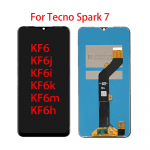 LCD-ekraan Tecno Spark 7 KF6 KF6h KF6k jaoks LCD-ekraan Puuteekraan Digitiseerija T&auml;iskomplekti Asendus must