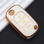 TPU autov&otilde;tme &uuml;mbrise &uuml;mbrise kate puldihoidik Renault Megane 3 Fluence LADA Priora Granta Xray jaoks Mercedes Smart Fortwo Forfour kaitsetarvikute jaoks Key Case valge