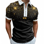 Vabaaja rev&auml;&auml;riga T-s&auml;rk Noorte meeste mood lukuga T-s&auml;rk L&uuml;hikeste varrukatega T-s&auml;rk Meeste 3D Golden Radiance Printiga T-s&auml;rk XS must