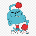 Gumball Watterson Darwin Watterson Triikraud soojus&uuml;lekandel tr&uuml;kkimisel Vin&uuml;&uuml;lplaastrid Riiete kleebis DIY aplikatsioonid pestavad plaastrid