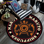 Elutoa vaip Laste multifilm Naruto 3D &uuml;mmargused matid diivanilauale Kodu lastele P&otilde;randavaip, libisemisvastane kate 60cm