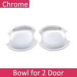 Black Carbon Fiber handle Or Chrome Side Door Cover Trim Set for Mazda 5 Premacy 2004~2018 Car Accessories 2005 2006 2007 Bowl 2 Door