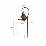 Uus stiil Solar led String Light V&otilde;lutud kastekanni valgus Veekindel aiakaunistused Metallist retrolamp V&auml;lislaud sise&otilde;u Muruhoov Kunstlamp B With hook