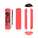 Silikoonist &uuml;mbrise kaitsekate, mis &uuml;hildub Amazon Fire Tv Omni Serise/fire Tv 4 seeria teleri kaugjuhtimispuldiga red