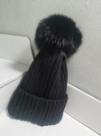 M&uuml;ts Pehme Mood Talvine T&auml;iskasvanud Naiste T&uuml;druk, paks villane kuduvad nokam&uuml;tsid Casual Lady P&auml;ris rebasenahk Pompoms kootud m&uuml;ts Skullies gorros One Size