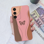 Telefoni&uuml;mbrised Samsung Galaxy S20 S21 S22 S23 Pro Ultra S 20 21 22 23 Fashion Butterfly Flower kaitsev vedel kandiline kaitseraua Samsung Fundas jaoks Samsung Note 10 Lite