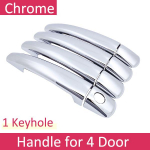 jaoks Citroen C3 Mk2 2010~2016 kroomitud uksek&auml;epideme kate auto lisatarvikud kleebised kaunistuse komplekt 2011 2012 2013 2014 2015 VT Handle 4 Door