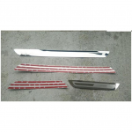 4pcs/lot ultra-thin Stainless Steel Door Sill pedal Scuff Plate for