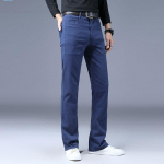 Teksad Meeste Meeste Micro-FIare Denim p&uuml;ksid Klassikaline disain vabaaja FIared p&uuml;ksid 32 kuninglik sinine v&auml;rv