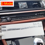 BMW 5 6 7 seeria f10 f18 f11 F12 F07 f01 f02 CD numbriklahvi helitugevuse reguleerimisnupp Litri kaane trimmi kleebis AC Air jaoks D Model Silver