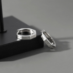 New Trend h&otilde;bedase v&auml;rvi k&otilde;rvaklambriga k&otilde;rvar&otilde;ngad meestele naistele geomeetrilised t&auml;heristi meeste k&otilde;rvar&otilde;ngad gooti 03-silver