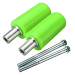10 mm universaalsed mootorratta raami liugurid, kaitsjad kokkup&otilde;rkes seened, poolpulgad KTM Triumph Kawasaki Z900 Yamaha jaoks roheline