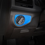 Stainless steel blue style For Golf 7 MK7 2014 2015 Car Headlamps adjustment Switch car styling accessories