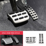 Auto roostevabast terasest gaasipedaali piduripedaalide kate Kia Rio K2 2012 - 2017 Soul 2013 - 2016 Cerato jaoks AT 2 Pieces