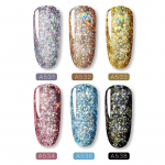 6Pcs/lot ROSALIND 5ml Diamond gel nail polish Set Platinum Nail Gel for nails Nail Art Kit
