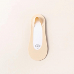 FINETOO Ice Silk Sokid Puuvillane p&otilde;hi L&otilde;hnakindel madala pealispinnaga N&auml;htamatud sokid Libisemisvastased ei kuku l&uuml;hikeste sokkidega naistele One size(35-42) beež