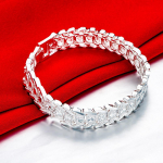 Uued 925 Sterling h&otilde;bedast k&auml;ev&otilde;rud meestele Klassikaline &uuml;llas kett mood pulmapidu j&otilde;ulukingitused ehted 20cm 8inches