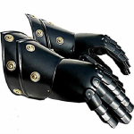 Black Armor Gauntlets teraskindad rauast terasest keskaegne r&uuml;&uuml;tlikost&uuml;&uuml;m