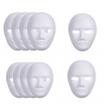 Halloween DIY White Paper Mask Pulp Blank Hand Painted Mask Masquerade Mask 10 tk Portrait of Man