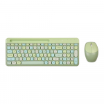 Mofii 2,4g juhtmevaba klaviatuuri hiir kombineeritud klaviatuur ja hiir jagamine &uuml;he vastuv&otilde;tjaga USB liides 110 klahvipesa disain klaviatuur hiired roheline