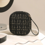 Naiste suure mahutavusega huulepulk tualett-tarbed V&auml;ike meigivahend, ruuduline ruuduline tampoon h&uuml;gieenisidemete s&auml;ilituskott Rahakott beež