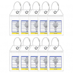 10 tk. Laia aasa pagasisildihoidikuga kruiisipagasi silt Kruiisi olulised t&otilde;mblukk Korduvkasutatav veekindel kruiisi dokumendihoidja karneval L