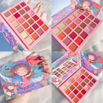 Uus 24 v&auml;rvi Strawberry Girl lauv&auml;rvipalett Glitter Pearlescent lauv&auml;rv veekindel silmaplaat Armas meik Naiste kosmeetika