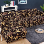 Prinditud L-kujulised diivanikatted elutoa diivanikaitse jaoks tolmuvastased elastsed venivad katted nurgadiivani katte jaoks XL (235-300cm) 1PC