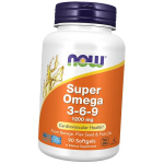 Omega 3 6 9, Super Omega 3-6-9, Now Foods 90 geelkapslit (67128023) 90softgels