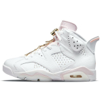 Air Jordan 6 Retro Gold Hoops Naiste Tennised Valge Sail Metallik-Kuldne DH9696-100 44.5 white