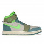 Air Jordan 1 High Zoom Comfort 2 University Blue Volt Naiste Tossud Valge Oliiv DV1305-433 36.5