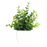 Simulatsioon potitaimed Erksa v&auml;limusega dekoratiivne kerge simulatsioon v&otilde;ltsroheline eukal&uuml;pti lehtedest bonsai ornament G