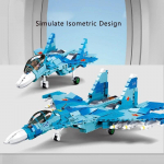 S&otilde;jav&auml;e &otilde;huj&otilde;udude relv Sukhoi Su-27 Su-57 Flanker h&auml;vitaja ehitusplokkide komplekt klotsid WW2 klassikaline mudel M&auml;nguasjad poistele kingitus No Box