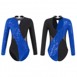 T&uuml;drukud, l&auml;ikivad pikad varrukad, trikoo, v&otilde;imlemine, balletttantsu trikoo, uisutamine, tantsuriided 3-4 Years kuninglik sinine v&auml;rv