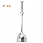 Roostevabast terasest tees&otilde;el Korduvkasutatav, h&otilde;lpsasti kasutatav pika k&auml;epidemega lahtiste lehtede teefilter koduvarustus h&otilde;be