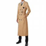 Meeste Trench-mantel pikk Briti stiilis vintage &otilde;huke tuulejope kevad-s&uuml;gis-talvine ilus meeste &auml;rimantel S khaki