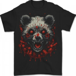 Evil Panda Bear Fantasy Horror Halloween Unisex T-s&auml;rk S