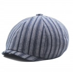 Naised Kevad s&uuml;gis &otilde;huke barett Mehed Linane triibuline kaheksanurkne m&uuml;ts Newsboy Cap Forward Cap Gatsby Painters M&uuml;tsid tumesinine