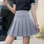 Pehme roosa korea ruuduline seelik, plisseeritud k&otilde;rge v&ouml;&ouml;kohaga seelik Harajuku ruuduline seelik Kawaii seelik tenniseseelik Jaapani r&otilde;ivad Kawaii r&otilde;ivad Jaapan XS
