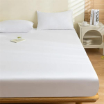 99,99% veekindlad madratsikatted Padjad Reguleeritavad Libisemiskindlad Voodi Paigaldatav Linu Kaitsja Kummipaelaga &Uuml;hekohaline Suurus 140/160/180x200 160cmX200cmX30cm Mattress valge