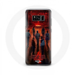 &Uuml;mbris Samsung Galaxy S8 Stranger Thingsi plakatimeeskondade f&auml;nnikunsti 4. hooaja jaoks