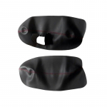 Parempoolne juhtimine, pehmest nahast uksepaneeli kate VW Passat B5 1998 1999 2000 2001 - 2005 auto ukse k&auml;etoe paneeli katte trimmile Front Black-red