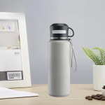 316 roostevabast terasest kruus, suure mahutavusega kaasaskantav spordikeetja, tee k&otilde;rge v&auml;&auml;rtusega veekeetja 600ml must