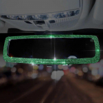 Autosalongi tahavaatepeegli sisekujundus Rhinestone Crystal Diamond ornament tahavaate peegli kate Bling autotarvikud naistele white rhinestone